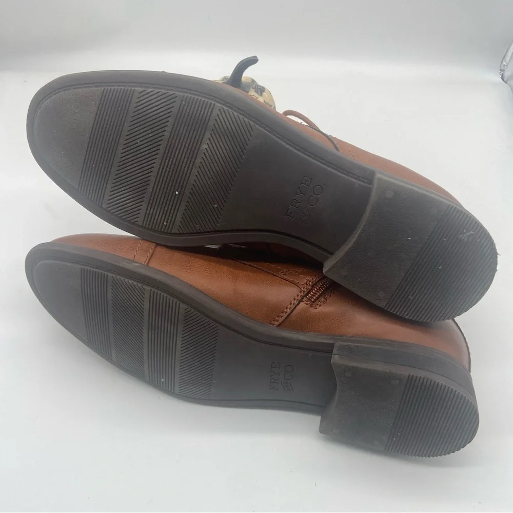Frye And Co‎ Lace Up Boots Mullen Brush Brown Color Men Size 9.5